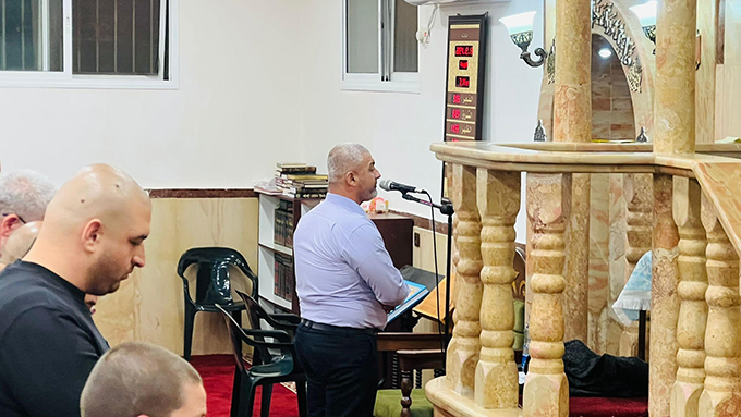 أمسية إيمانية حاشدة بمسجد العجمي في مدينة يافا